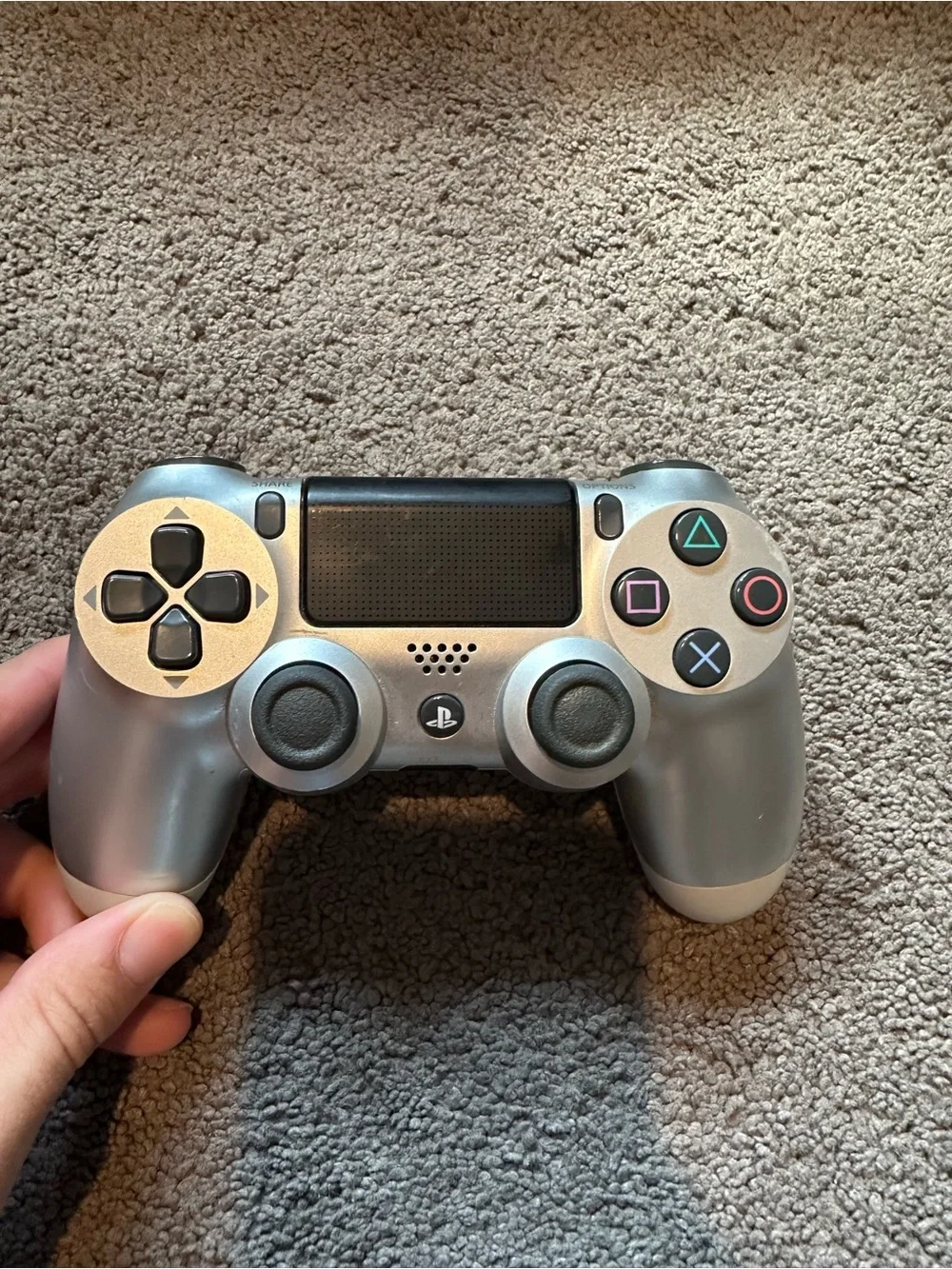 Sony PS4 DualShock 4 Wireless Controller Silver PlayStation 4